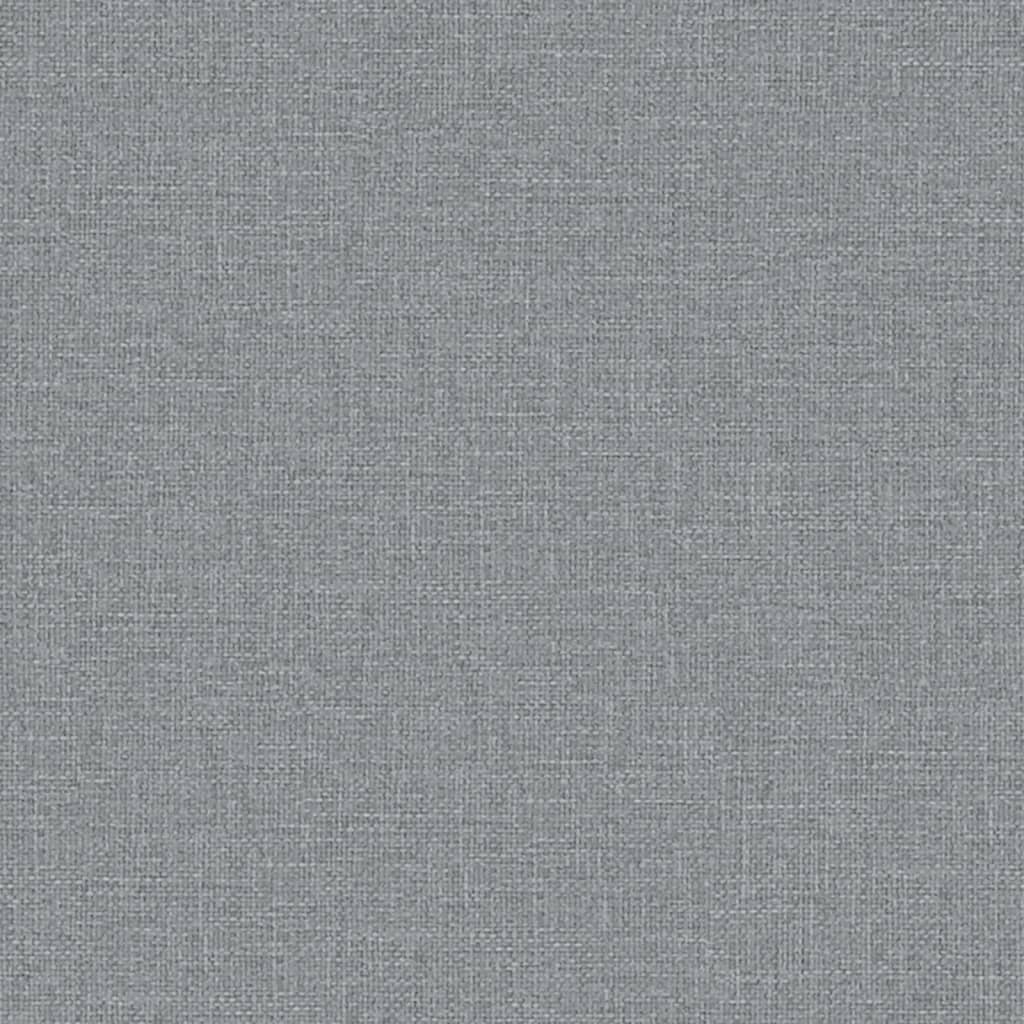 Bench Light Grey 110x76x80 cm Fabric