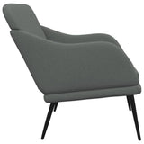 Bench Dark Grey 110x76x80 cm Fabric - Top-Down View