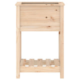 Planter with Shelf 54x34.5x81 cm Solid Wood Pine - 45-Degree Angle