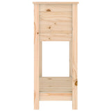 Planter with Shelf 82.5x34.5x81 cm Solid Wood Pine - Rear View