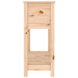 Planter with Shelf 111.5x34.5x81 cm Solid Wood Pine - Rear View