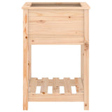 Planter with Shelf 54x54x81 cm Solid Wood Pine - 45-Degree Angle