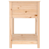 Planter with Shelf 82.5x54x81 cm Solid Wood Pine - Rear View