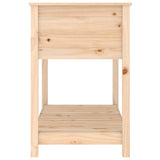 Planter with Shelf 111.5x54x81 cm Solid Wood Pine - Rear View