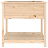 Planter with Shelf 82.5x82.5x81 cm Solid Wood Pine