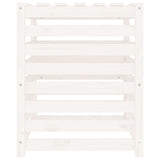 Composter White 63.5x63.5x77.5 cm Solid Wood Pine - Close-Up Angle
