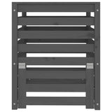 Composter Grey 63.5x63.5x77.5 cm Solid Wood Pine - 45-Degree Angle