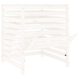 Composter White 82.5x82.5x99.5 cm Solid Wood Pine