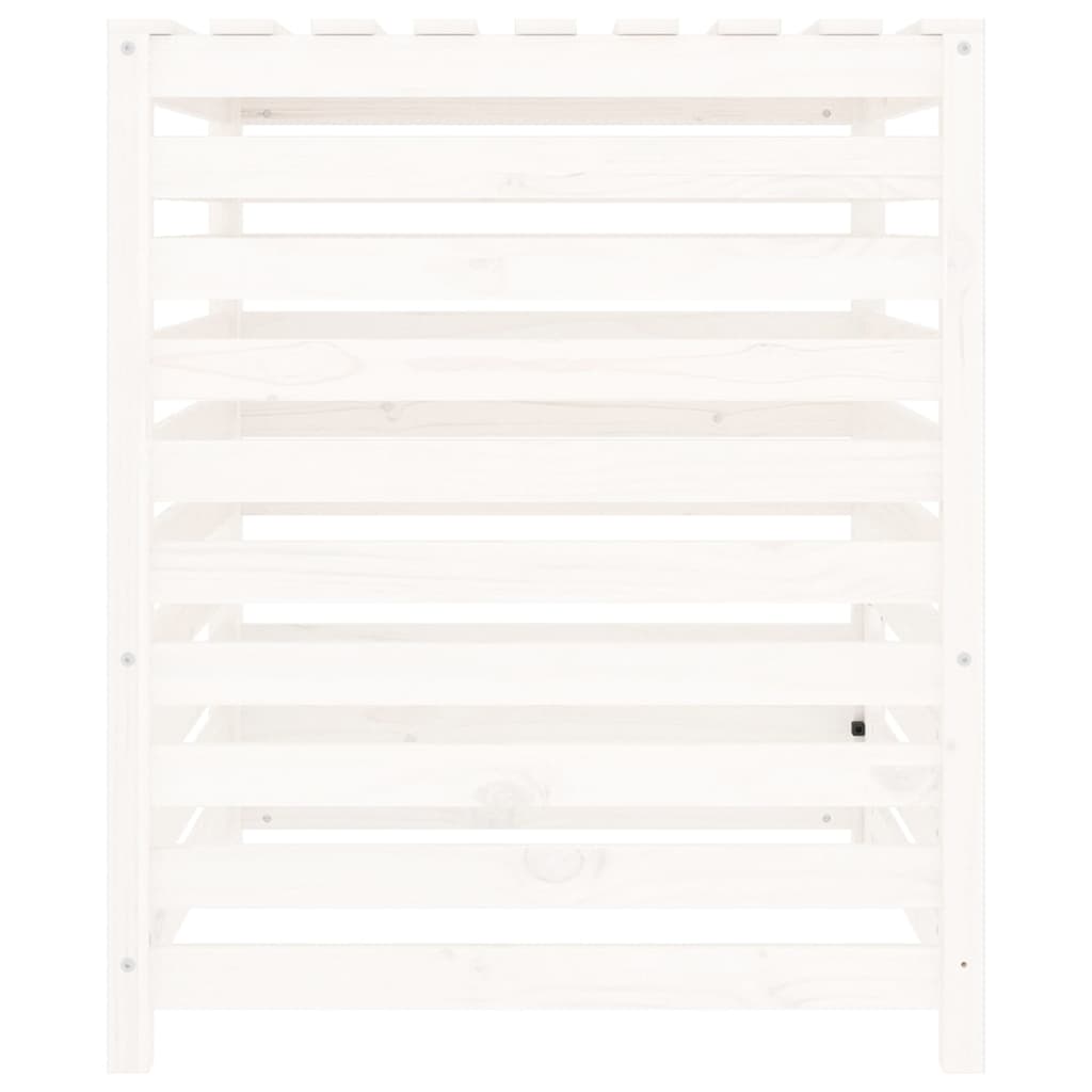Composter White 82.5x82.5x99.5 cm Solid Wood Pine