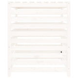 Composter White 82.5x82.5x99.5 cm Solid Wood Pine - Close-Up Angle