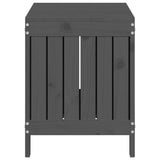Garden Storage Box Grey 76x42.5x54 cm Solid Wood Pine