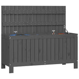 Garden Storage Box Grey 108x42.5x54 cm Solid Wood Pine - Top-Down View