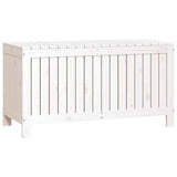 Garden Storage Box White 115x49x60 cm Solid Wood Pine