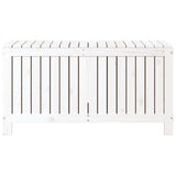 Garden Storage Box White 115x49x60 cm Solid Wood Pine