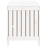 Garden Storage Box White 115x49x60 cm Solid Wood Pine