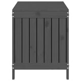 Garden Storage Box Grey 115x49x60 cm Solid Wood Pine