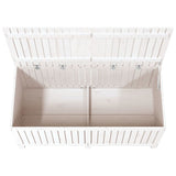 Garden Storage Box White 147x68x64 cm Solid Wood Pine