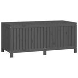 Garden Storage Box Grey 147x68x64 cm Solid Wood Pine - 45-Degree Angle