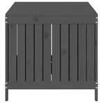 Garden Storage Box Grey 147x68x64 cm Solid Wood Pine