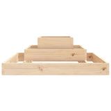 Planter 80x80x27 cm Solid Wood Pine - 45-Degree Angle
