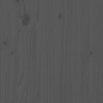 Planter Grey 80x80x27 cm Solid Wood Pine