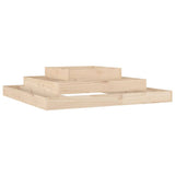 Planter 110x110x27 cm Solid Wood Pine - Front View