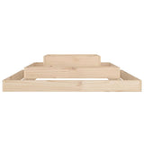 Planter 110x110x27 cm Solid Wood Pine - Top-Down View