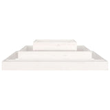 Planter White 110x110x27 cm Solid Wood Pine - 45-Degree Angle