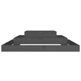 Planter Grey 110x110x27 cm Solid Wood Pine