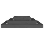 Planter Grey 110x110x27 cm Solid Wood Pine