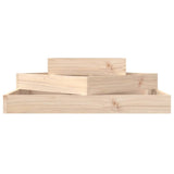 Planter 83x83x27 cm Solid Wood Pine - Top-Down View