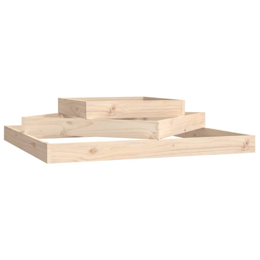 Planter 112x112x27 cm Solid Wood Pine
