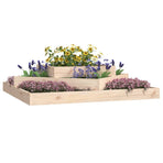 Planter 112x112x27 cm Solid Wood Pine