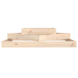 Planter 112x112x27 cm Solid Wood Pine