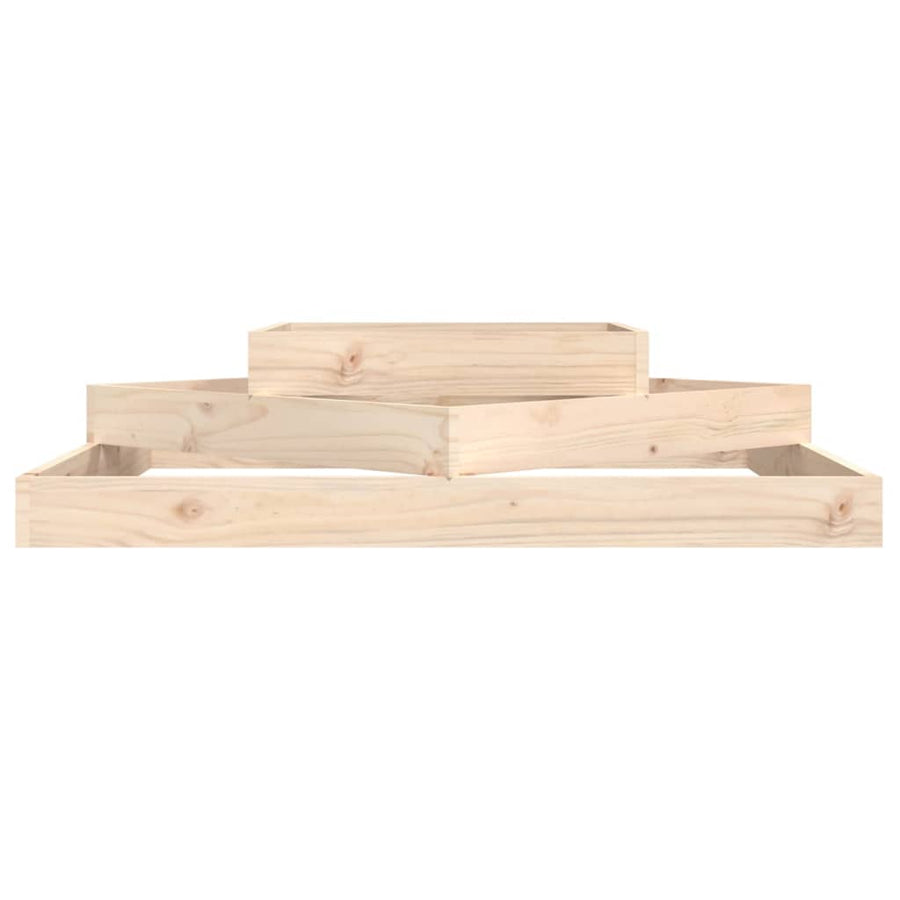 Planter 112x112x27 cm Solid Wood Pine