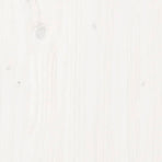 Planter White 112x112x27 cm Solid Wood Pine