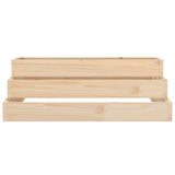 Planter 80x80x27 cm Solid Wood Pine - Top-Down View