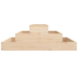 Planter 80x80x27 cm Solid Wood Pine - 45-Degree Angle
