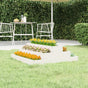 Planter White 80x80x27 cm Solid Wood Pine