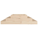 Planter 110x110x27 cm Solid Wood Pine - Top-Down View