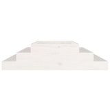 Planter White 110x110x27 cm Solid Wood Pine