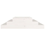 Planter White 110x110x27 cm Solid Wood Pine