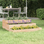 Planter 78x78x27 cm Solid Wood Pine