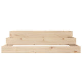 Planter 107x107x27 cm Solid Wood Pine - Top-Down View