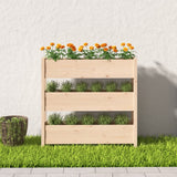 Planter 112x25x104.5 cm Solid Wood Pine - Side View