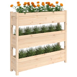 Planter 112x25x104.5 cm Solid Wood Pine - Top-Down View