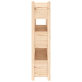 Planter 112x25x104.5 cm Solid Wood Pine - Rear View