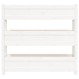 Planter White 112x25x104.5 cm Solid Wood Pine