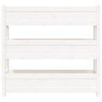 Planter White 112x25x104.5 cm Solid Wood Pine