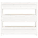 Planter White 112x25x104.5 cm Solid Wood Pine - 45-Degree Angle